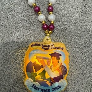 Krewe of Hermes Mardi Gras Light Up Bead Necklace 2026 Collectable